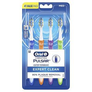 ORAL-B PULSAR 엑스퍼트 클린 배터리 전원 칫솔, 미디엄