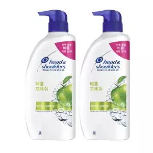 헤드앤숄더 애플 프레쉬 샴푸 850ml 2개