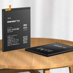NOHON 배터리 삼성 갤럭시 S20 울트라 S21 FE S10e S10 플러스 S9 S8 참고 10 플러스 8 S10x S7 가장자리 S