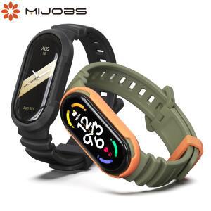 Mi Band 8 9 10 7 6 5 호환용 샤오미 Xiaomi Mi Band 7 손목 스트랩 Correa 시계 교체 소프트 TPU 실리콘 M