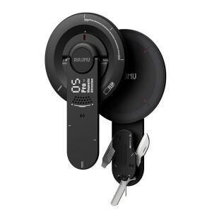 AULUMU G05 PRO 마그네틱 휴대폰 킥스탠드(EDC 멀티툴 포함) | 회전 각도 조정 초경량 및 초박형 드라이버 포함 / 스틸 파일 톱 블레이드 SIM 이젝터 핀 유틸리티 나이프 - 블랙