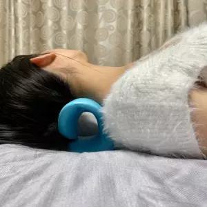 일자목스트레칭 넥스트레쳐 경추목베개 블루 경추베개 목 스트레칭