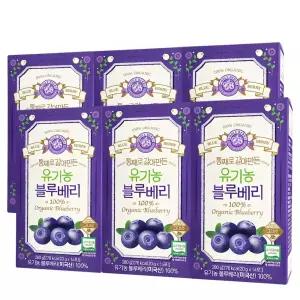 홀베리 유기농 블루베리 퓨레 100% 홀베리블루베리 14포, 6개