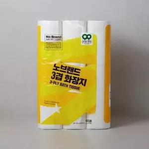 노브랜드 3겹 화장지 두루마리 휴지 30m 30롤 1개 GST MNS