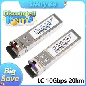 10Gbps SFP 트랜시버 모듈 10G LC 1330nm/1270nm 20km 광섬유 스위치 스위치 광 모듈과 호환되는 모듈
