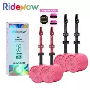 Ridenow 금속 노즐 TPU 내부 튜브 36g 도로 자전거 타이어 분리형 코어 45/65/85mm 700c 슈퍼 라이트