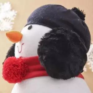 D 뽀송이 귀마개(블랙) 겨울용 털귀마개