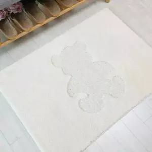 국내산 극세사 욕실 현관 발매트 아이보리 45x65cm