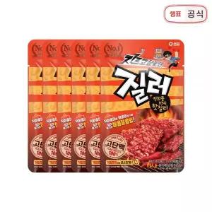 질러 육포 직화풍BBQ 핫칠리 매콤달콤 안주 야구 간식 30g 6개 MNS