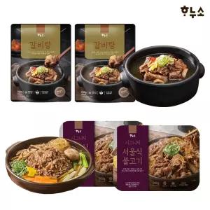 [하누소] 갈비탕700g 2팩+ 서울식 소불고기500g 2팩