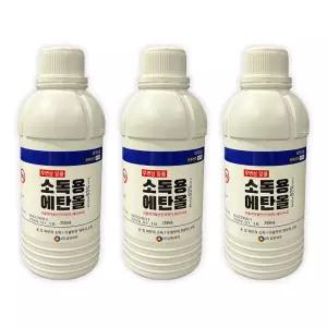 삼현제약 소독용 에탄올 83% 250ml 3개 손소독 피부소독 상처부위 소독제 소독제만들기 화공약품 에틸알콜
