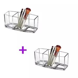 메이크업 브러시 투명 보관함 화장품 정리 마스카라