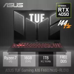 ⓒ ASUS TUF Gaming A16 FA607NUQ-RL010 16GB 1TB / 16인치 포토샵 게임 편집용 고성능 코딩 캐드 노트북