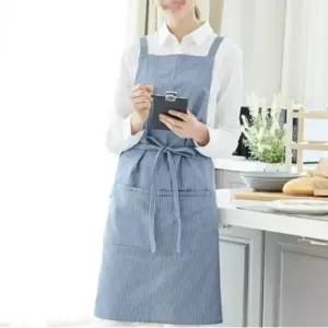 스톤블루 모던 스트라이프 카페 꽃집 앞치마 매장 바리스타 까페 쉐프 빵집 앞치마