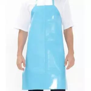 S 블루 양면 목걸이형앞치마 방수앞치마 비닐앞치마 설거지 식당 공장 정육 수산