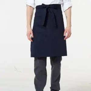 4색 1개 60x70 허리 앞치마 바리스타 반 하프 앞치마 쉐프 튼튼한 카페 홀 앞치마 식당