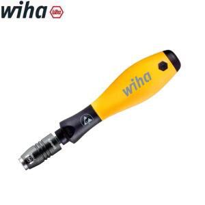 WIHA 32161 센터 타이트 잠금 드라이버 핸들(비트 홀더 포함) 스터비 1/4인치 SoftFinish ESD 기계식 장치