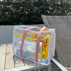 ( )PVC 스타 비치백 물놀이 가방 투명 가방