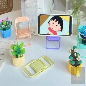 ( )휴대폰거치대 미니의자모양 핸드폰거치대 귀여운스마트폰거치대 각도조절핸드폰거치대