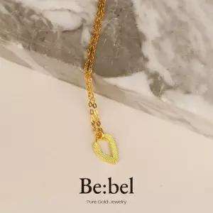 순금목걸이 3.75g(1돈 한돈) 24k 남자 여자 디자인 이니셜 V 비벨