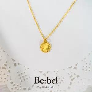 순금목걸이 3.75g(1돈 한돈) 24k 여자 디자인 코인 비벨