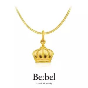순금목걸이 7.5g(2돈 두돈) 24k 여자 왕관 팬던트 비벨