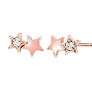 [니지쥬얼리] 14K PINK GOLD 마이 트윈스타 이어링