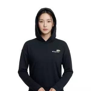 디스커버리 여성 루즈핏 후디 커버업 DWSW96043-BKS