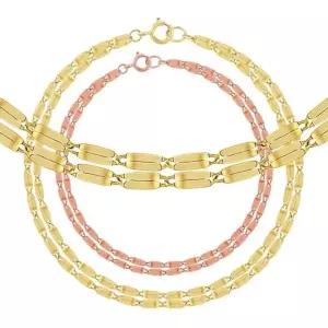 [니지쥬얼리] 14K GOLD 트윈 모노스틱팔찌