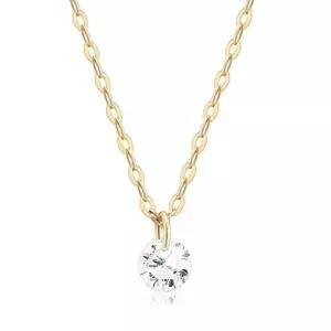[니지쥬얼리] 14K GOLD 화이트 서클 목걸이