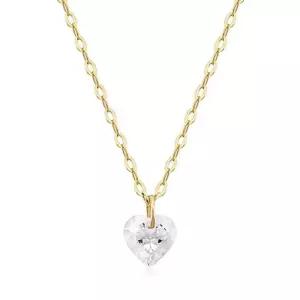 [니지쥬얼리] 14K GOLD 화이트 하트 목걸이