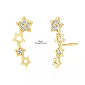 [니지쥬얼리] 14K GOLD 반짝별송이 이어링