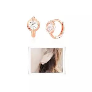 [니지쥬얼리] 14K PINK GOLD 미니레이크 이어링