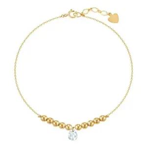 [니지쥬얼리] 14K GOLD 글리밍 볼 체인 팔찌