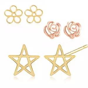 [NeeGee] 14K GOLD 워너비 귀걸이 3종세트