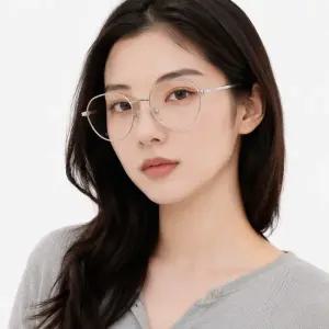 구찌 안경테 GG1458O 003 라운드 메탈 안경