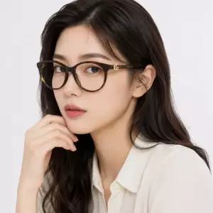 구찌 안경테 GG1074OA 002 라운드 뿔테 안경