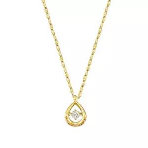 [니지쥬얼리] 14K GOLD 오드리물방울큐빅 목걸이