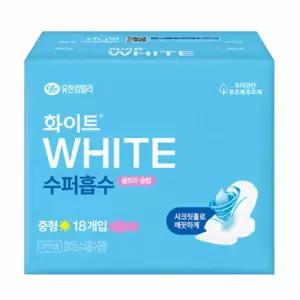 [유한킴벌리] 화이트 수퍼흡수 중형18px2개