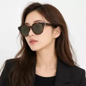 생로랑 선글라스 SL M28F 005 라운드 뿔테 자외선차단