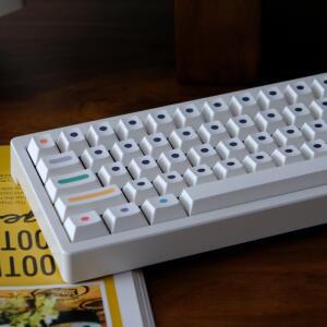 GMK 체리 프로필 V2 도트 PBT 키 캡 PC 게이머 기계식 사용자 정의 흰색 Alice80 2.25U 스페이스 바 MX 스