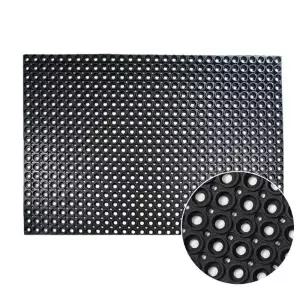 블랙 생고무매트 60x80x0.5cm 이우 미끄럼방지 업소용