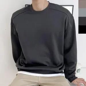 남자 베이직 커플 맨투맨 티셔츠 1P 긴팔 데일리 남본