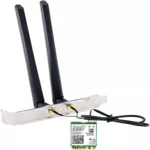 AX210NGW DTK WiFi 카드 6E는 6GHz 2230 2x2 AX+BT 5.3+Tri-밴드를 지원하며 RF 케이블 11인치 5dBi 고이득