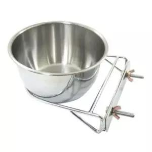 강아지 철장걸이 스텐 식기 96oz 1P 애견 급식 급수기
