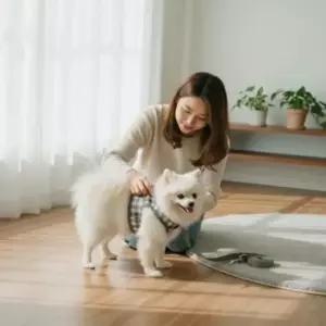 강아지 조끼 하네스 소형견 산책 가슴줄 리본 가벼운 애견용품