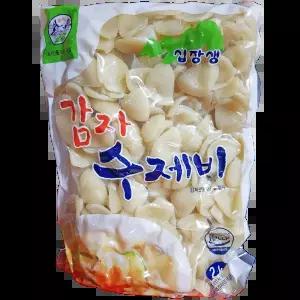 감자수제비 송학 2K X6 업소용포장 테이크아웃용 바지락용 식당용상품 도
