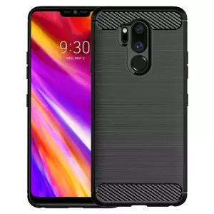 LG G7 Thinq 용 충격 방지 실리콘 케이스 lg g7  thinq X5 Q9 탄소 섬유 One Brushed Texture Phone Cover