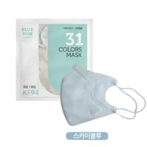 블루본 클래식 KF94 마스크 중형 스카이블루 30매
