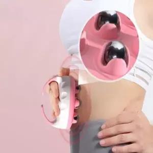 핑크 롤러 롤링 지압볼 마사지 셀프마사지기 어깨 림프